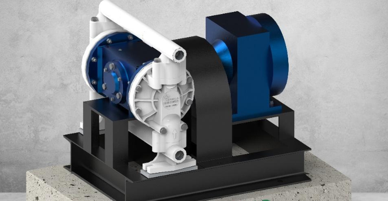 Electrically Operated Double Diaphragm Pump